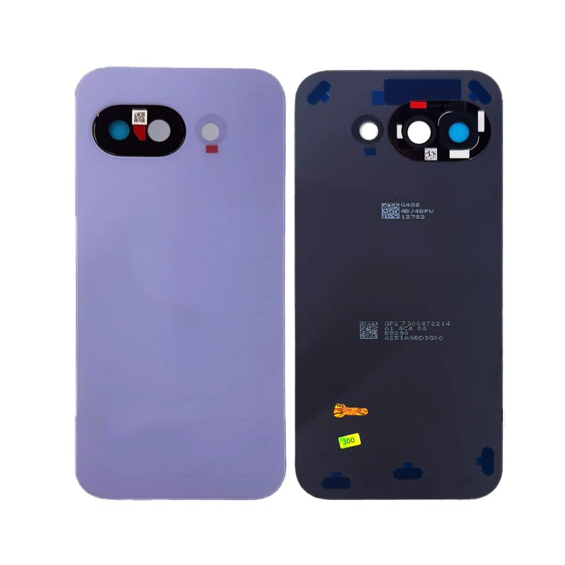 Batterij cover + plaklaag voor batterij cover + Back camera lens en bezel voor Google Pixel 9a Iris HQ
