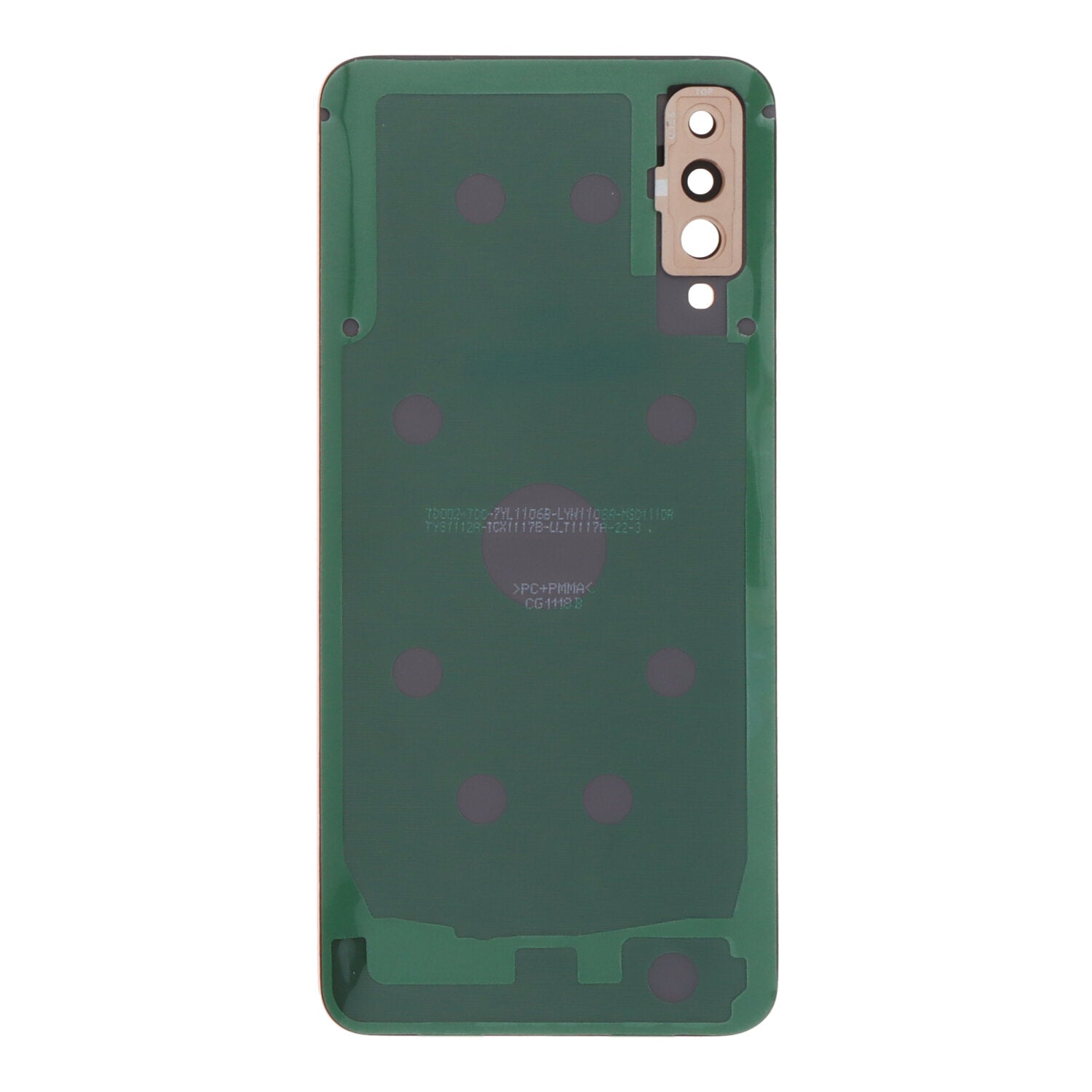 Batterij cover + plaklaag voor batterij cover + back camera lens en bezel voor Samsung Galaxy A50 Oranje Origineel