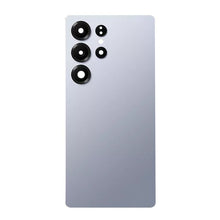 Batterij cover + Plaklaag voor Batterij cover + Back camera lens en Bezel voor Samsung Galaxy S25 Ultra Titanium Silver Blue HQ