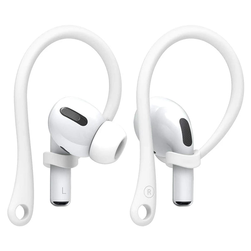 Bluetooth draadloze koptelefoon zachte siliconen anti - verlies haak voor AirPods 1/AirPods 2/AirPods Pro/AirPods 3 Wit
