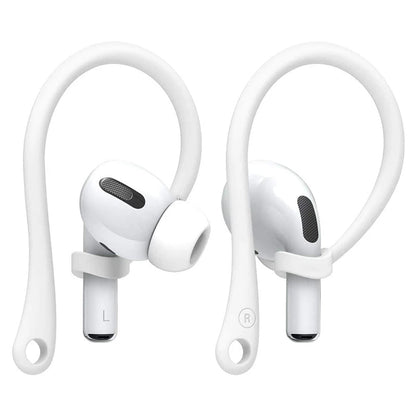 Bluetooth draadloze koptelefoon zachte siliconen anti - verlies haak voor AirPods 1/AirPods 2/AirPods Pro/AirPods 3 Wit