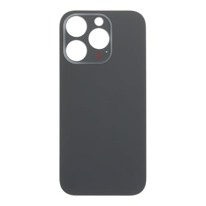 Batterij cover met plaklaag voor iPhone 16 Pro grote opening zwart titanium HQ