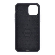 Carbon Fiber TPU geborsteld textuur schokbestendige hoes voor iPhone 11 Pro zwart