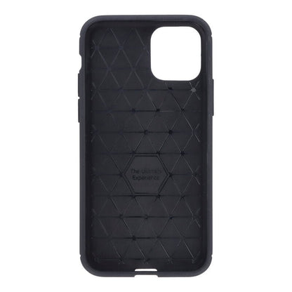 Carbon Fiber TPU geborsteld textuur schokbestendige hoes voor iPhone 11 Pro zwart