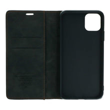 CaseMe - 013 PU + PC Business Style Vintage Matte Horizontal Flap Leren Hoesje voor iPhone 11 Pro Max Black