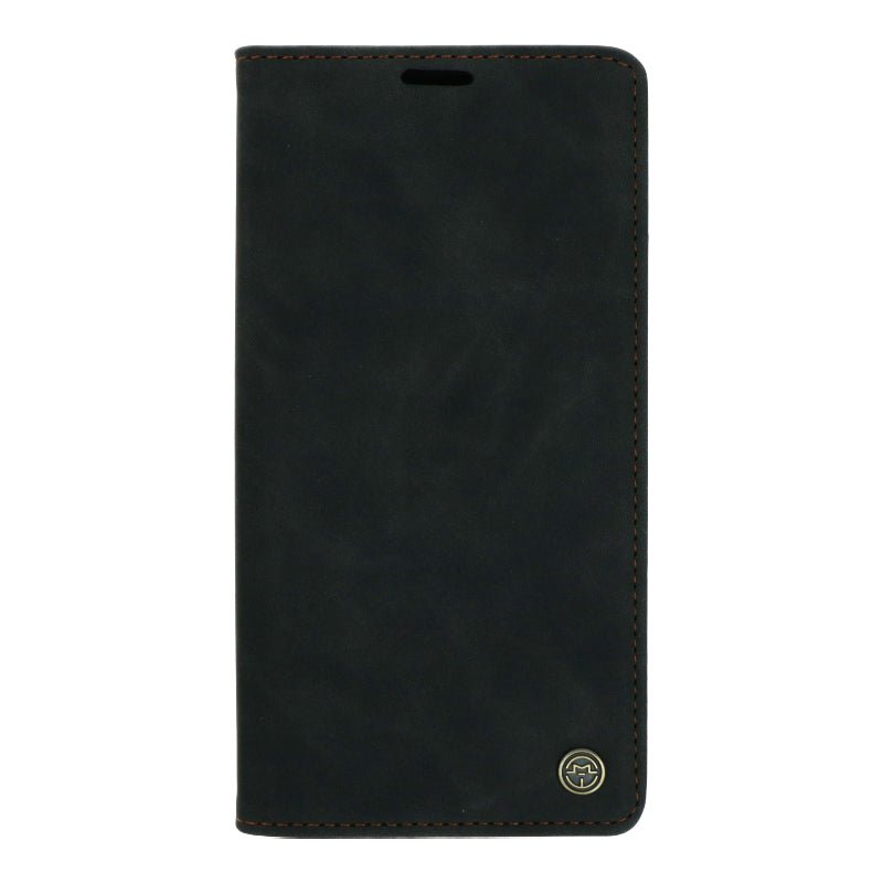 CaseMe - 013 PU + PC Business Style Vintage Matte Horizontal Flap Leren Hoesje voor iPhone 11 Pro Max Black