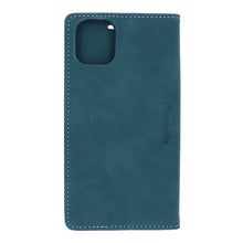 CaseMe - 013 PU + PC zakelijke stijl vintage matte horizontale flap lederen hoes voor iPhone 11 Blauw