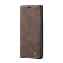 CaseMe - 013 TPU business stijl vintage matte horizontaal flap lederen hoes voor Samsung Galaxy S20/S20 5G bruin