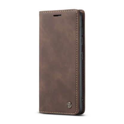 CaseMe - 013 TPU business stijl vintage matte horizontaal flap lederen hoes voor Samsung Galaxy S20/S20 5G bruin