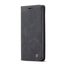 CaseMe - 013 TPU business stijl vintage matte horizontale flap lederen hoes voor Samsung Galaxy S20/S20 5G zwart