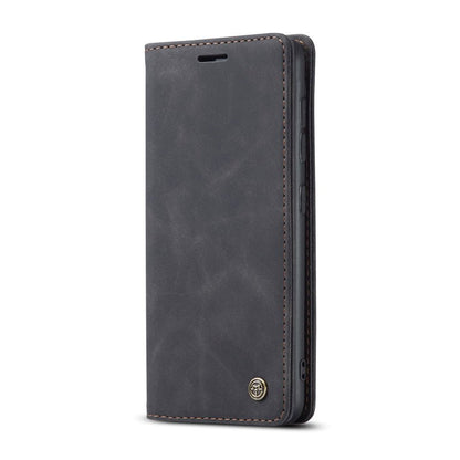 CaseMe - 013 TPU business stijl vintage matte horizontale flap lederen hoes voor Samsung Galaxy S20/S20 5G zwart
