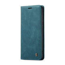 CaseMe - 013 TPU business style vintage matte horizontale flap lederen case voor Samsung Galaxy S20 FE/S20 FE 5G blauw
