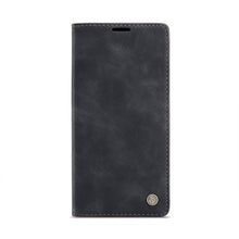 Caseme - 013 TPU zakelijke stijl vintage matte horizontale flap leren hoes voor iPhone 12 Pro Max zwart