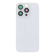 Batterij cover + Back camera lens en bezel met magneetring + metalen plaat voor iPhone 16 Pro Wit Titanium HQ