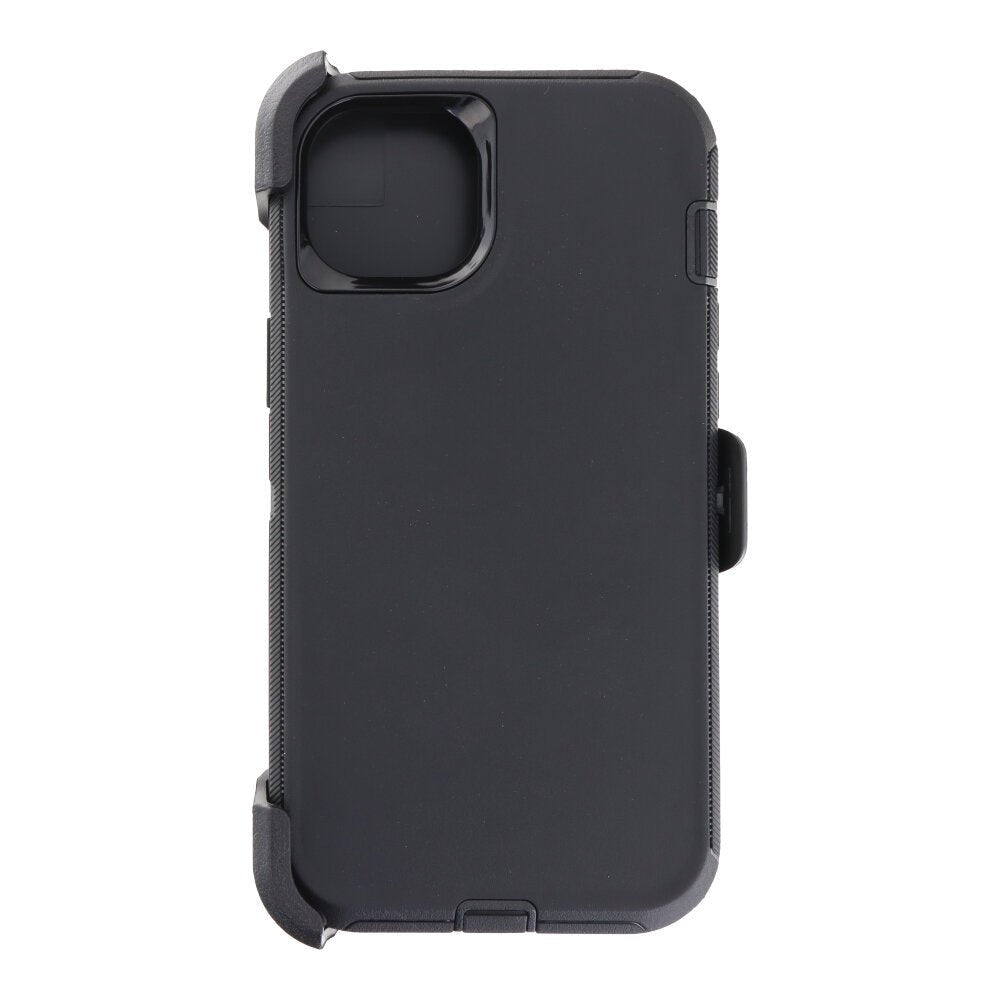 Defender - serie Harde PC+TPU Anti - val Hoes voor iPhone 14 Plus Zwart