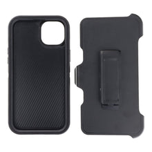 Defender - serie Harde PC+TPU Anti - val Hoes voor iPhone 14 Plus Zwart