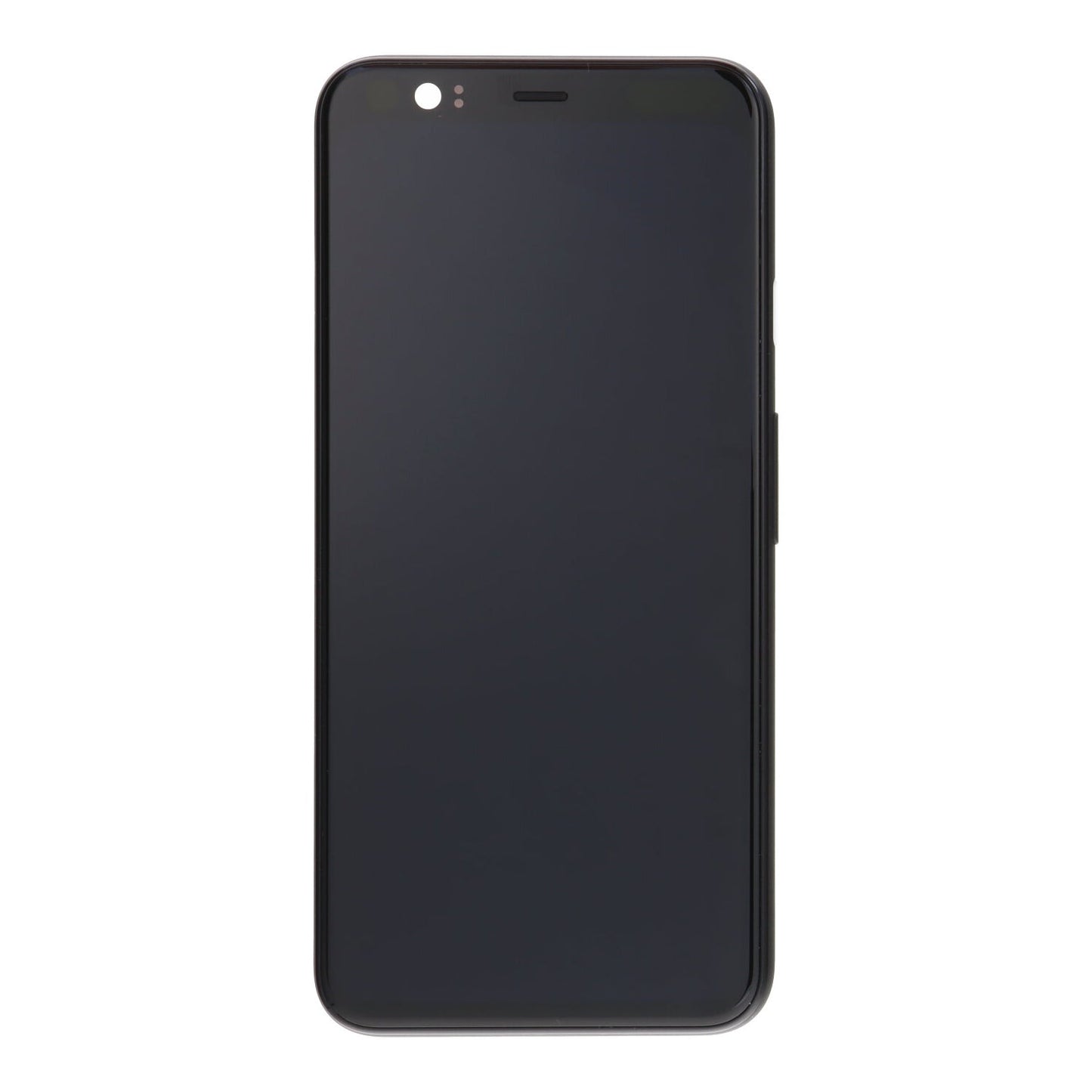 Display met frame en witte aan - uitknop voor Google Pixel 4 zwart Origineel