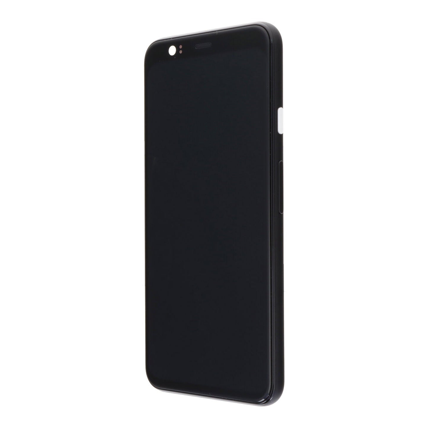 Display met frame en witte aan - uitknop voor Google Pixel 4 zwart Origineel