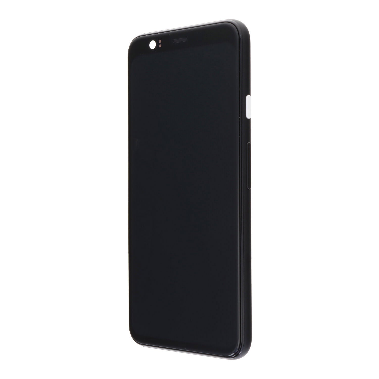 Display met frame en witte aan - uitknop voor Google Pixel 4 zwart Origineel
