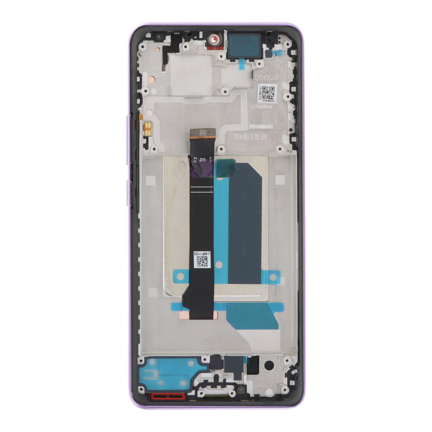 Display met frame voor Xiaomi Redmi Note 14 Pro+ 5G TFT Lavender Purple HQ