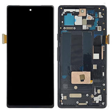Display met frame zonder vingerafdruksensor kabel voor Google Pixel 7a OLED Charcoal HQ