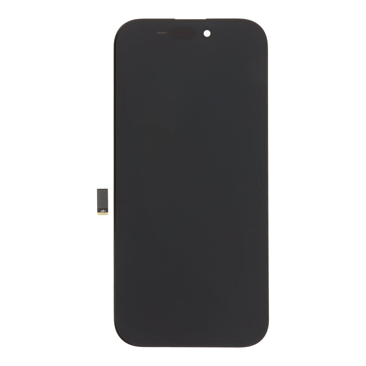 Display voor iPhone 16 Pro IC verwisselbare versie DD harde OLED zwart HQ
