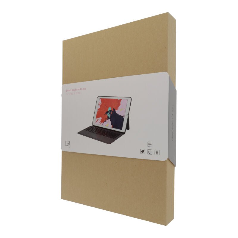 Draadloos toetsenbord + trackpad zonder achtergrondverlichting voor iPad 10.2/10.2 2020/Air 2019/10.5 2017 zwart