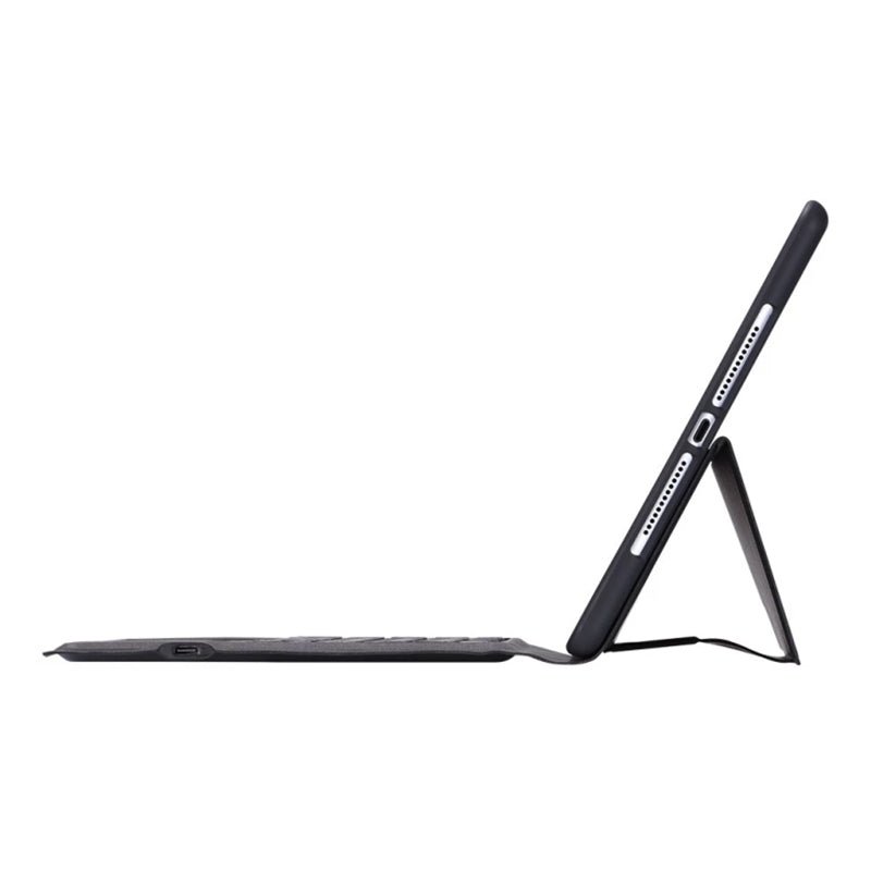 Draadloos toetsenbord + trackpad zonder achtergrondverlichting voor iPad 10.2/10.2 2020/Air 2019/10.5 2017 zwart