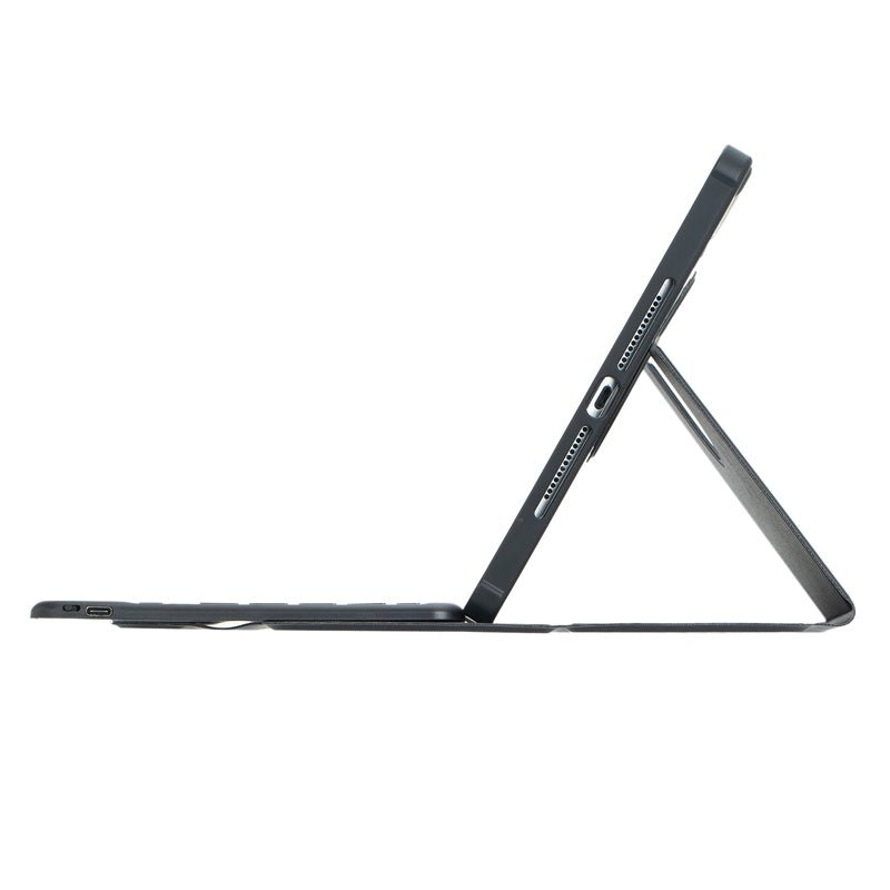 Draaibare Acryl Bluetooth Toetsenbord Hoes voor iPad Air/Air 2/9.7 2017 (5th)/9.7 2018 (6th) Black