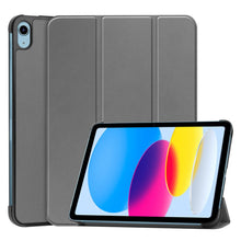 Drie keer klapbare hoes voor iPad 2022 (iPad 10th) Grijs