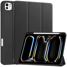 Driedelige vouwhoes met TPU pennensleuf voor iPad Pro 11 2024 (5th) zwart