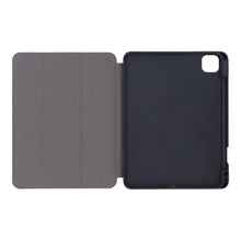Driedubbel opvouwbare leren hoes met TPU pennenhouder voor iPad Pro 11 2018/Pro 11 2020 zwart