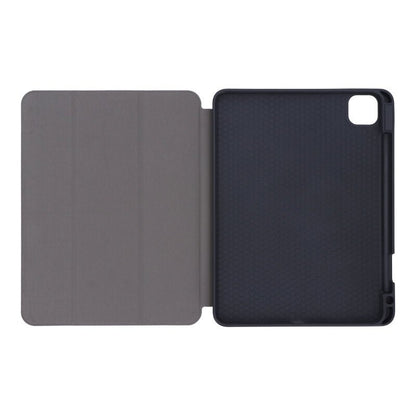 Driedubbel opvouwbare leren hoes met TPU pennenhouder voor iPad Pro 11 2018/Pro 11 2020 zwart
