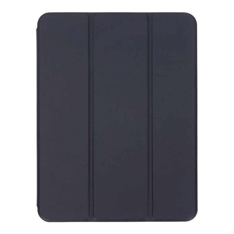 Driedubbel opvouwbare leren hoes met TPU pennenhouder voor iPad Pro 11 2018/Pro 11 2020 zwart