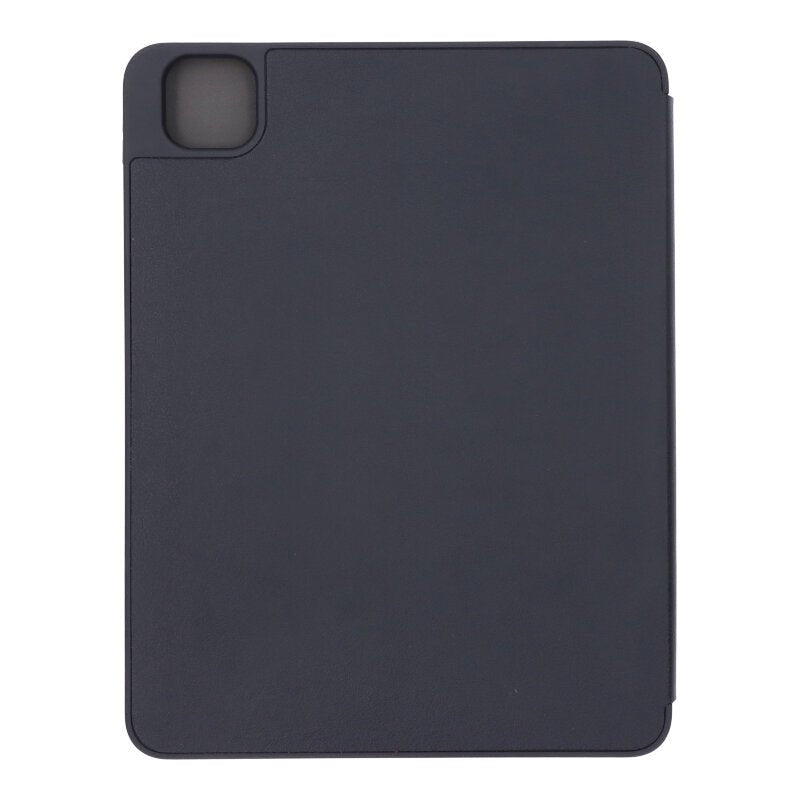 Driedubbel opvouwbare leren hoes met TPU pennenhouder voor iPad Pro 11 2018/Pro 11 2020 zwart