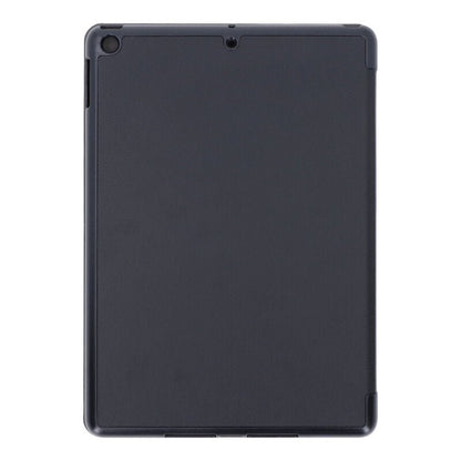 Driedubbelgevouwen lederen hoes voor iPad 9.7 2017/9.7 2018 zwart