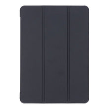 Driedubbelgevouwen lederen hoes voor iPad 9.7 2017/9.7 2018 zwart