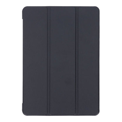 Driedubbelgevouwen lederen hoes voor iPad 9.7 2017/9.7 2018 zwart