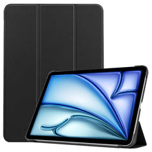 Drievoudige vouwhoes voor iPad Air 13 2024 Zwart