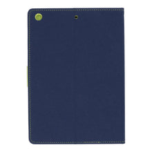 Dual color wallet pu+tpu hoes voor iPad Air blauw/groen