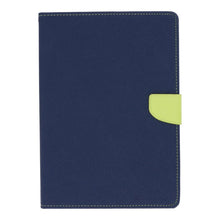 Dual color wallet pu+tpu hoes voor iPad Air blauw/groen