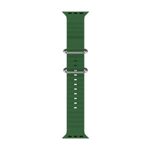 Dubbele gesp siliconen band voor Apple Watch 42mm/44mm/45mm/46mm/49mm groen