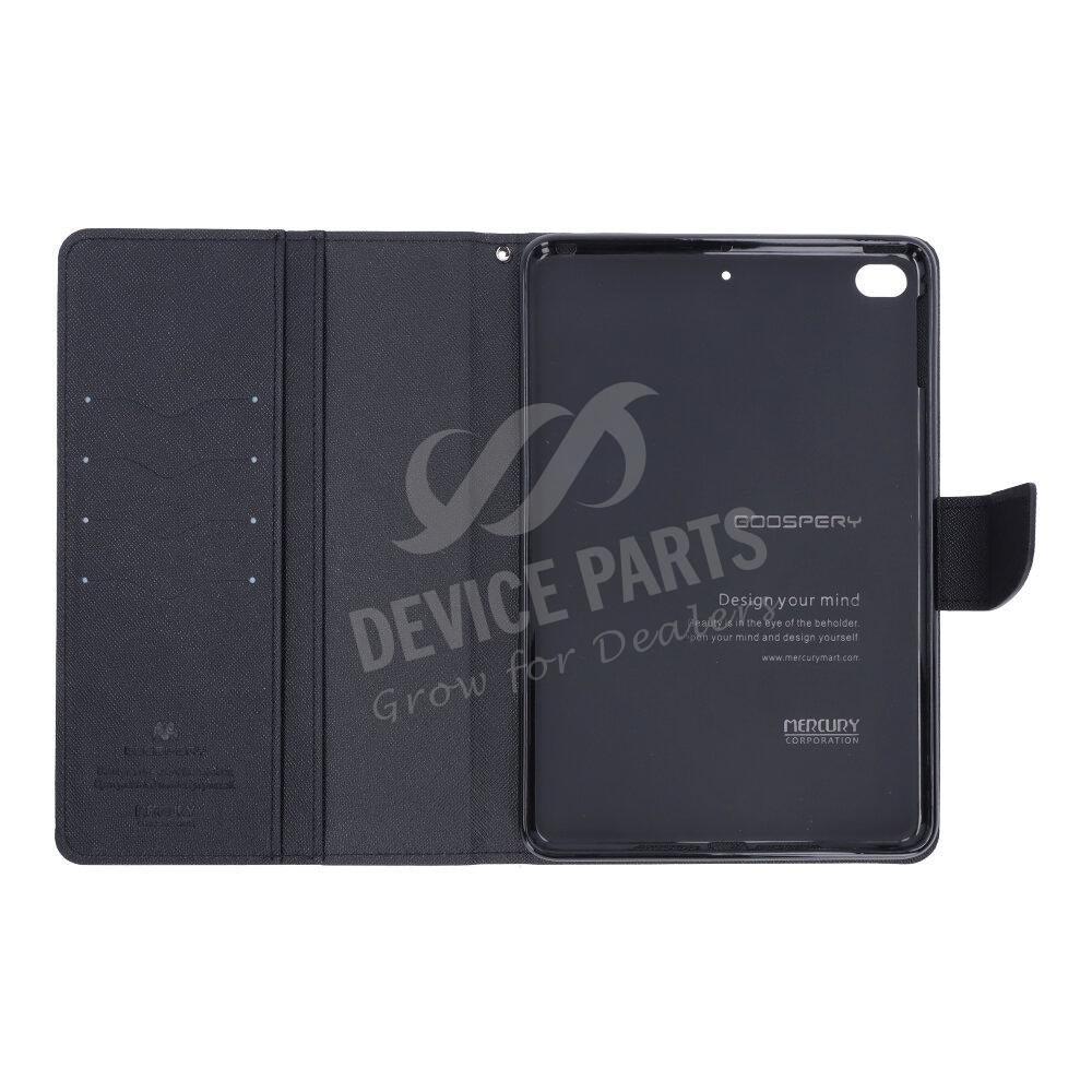 Dubbelkleurige portemonnee PU+TPU hoes voor iPad Mini 4/Mini 2019 Zwart/Zwart