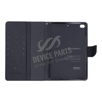 Dubbelkleurige portemonnee PU+TPU hoes voor iPad Mini 4/Mini 2019 Zwart/Zwart