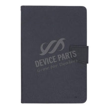 Dubbelkleurige portemonnee PU+TPU hoes voor iPad Mini 4/Mini 2019 Zwart/Zwart