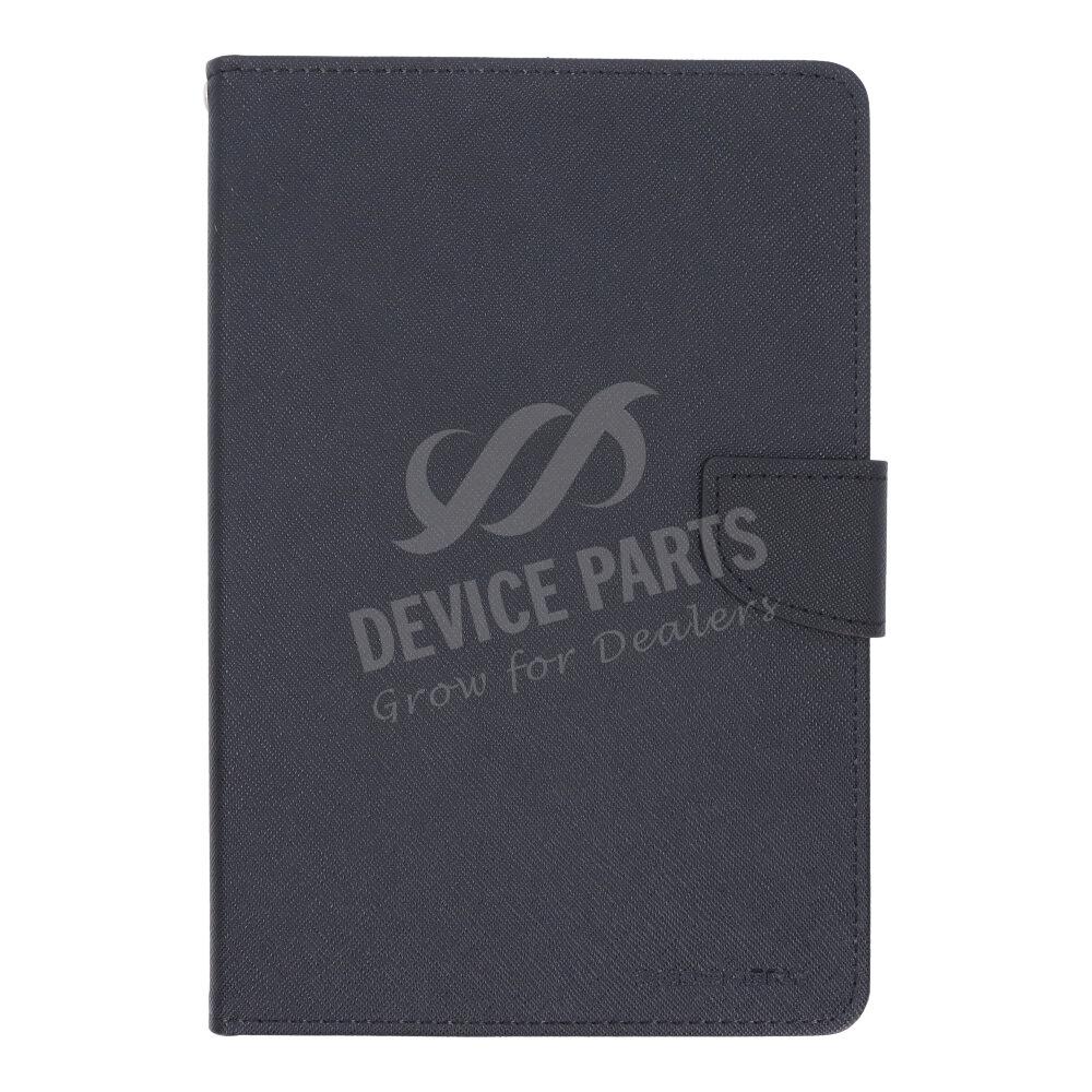 Dubbelkleurige portemonnee PU+TPU hoes voor iPad Mini 4/Mini 2019 Zwart/Zwart