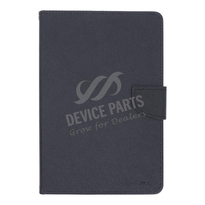 Dubbelkleurige portemonnee PU+TPU hoes voor iPad Mini 4/Mini 2019 Zwart/Zwart