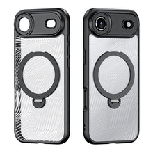 DUX DUCIS Aimo Mag Series magnetische matte Anti - drop TPU + PC hoes met ringhouder voor iPhone 17 Air zwart