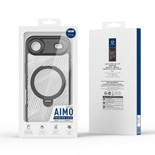 DUX DUCIS Aimo Mag Series magnetische matte Anti - drop TPU + PC hoes met ringhouder voor iPhone 17 Air zwart