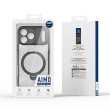DUX DUCIS Aimo Mag Series magnetische matte anti - val TPU + PC hoes met ringhouder voor iPhone 17 Pro zwart